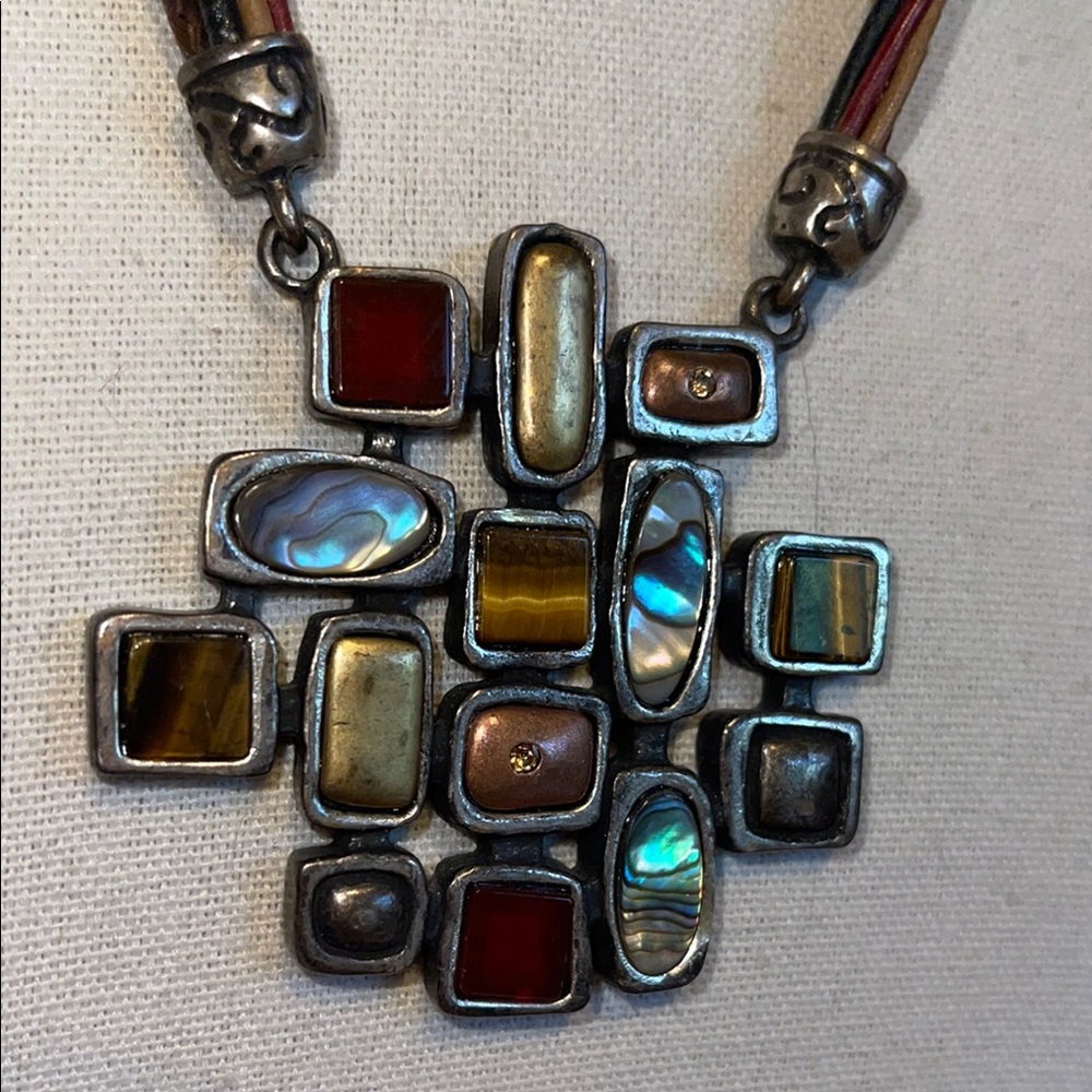 Multicolor Chico’s Stone Pendant Necklace